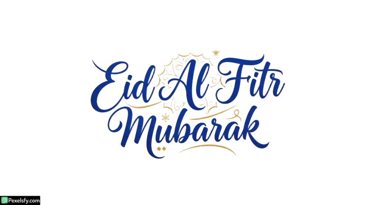 Eid Al Fitr Mubarak calligraphy isolated on transparent background (12)