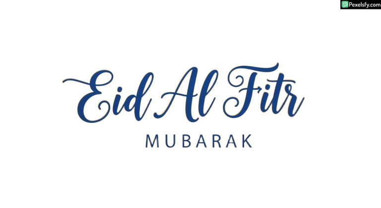 Eid Al Fitr Mubarak calligraphy isolated on transparent background (120)
