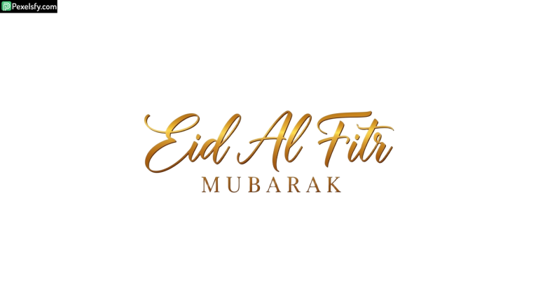 Eid Al Fitr Mubarak calligraphy isolated on transparent background (129)