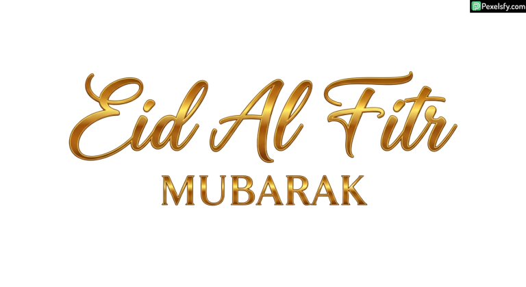 Eid Al Fitr Mubarak calligraphy isolated on transparent background (134)