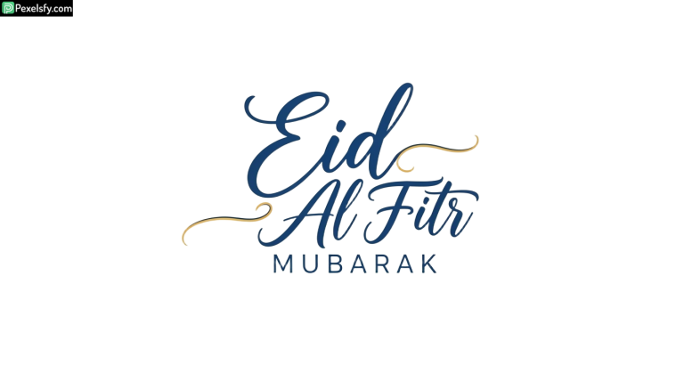 Eid Al Fitr Mubarak calligraphy isolated on transparent background (136)