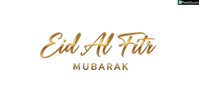 Eid Al Fitr Mubarak calligraphy isolated on transparent background (144)