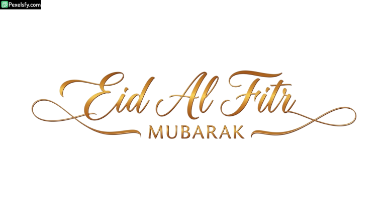 Eid Al Fitr Mubarak calligraphy isolated on transparent background (18)