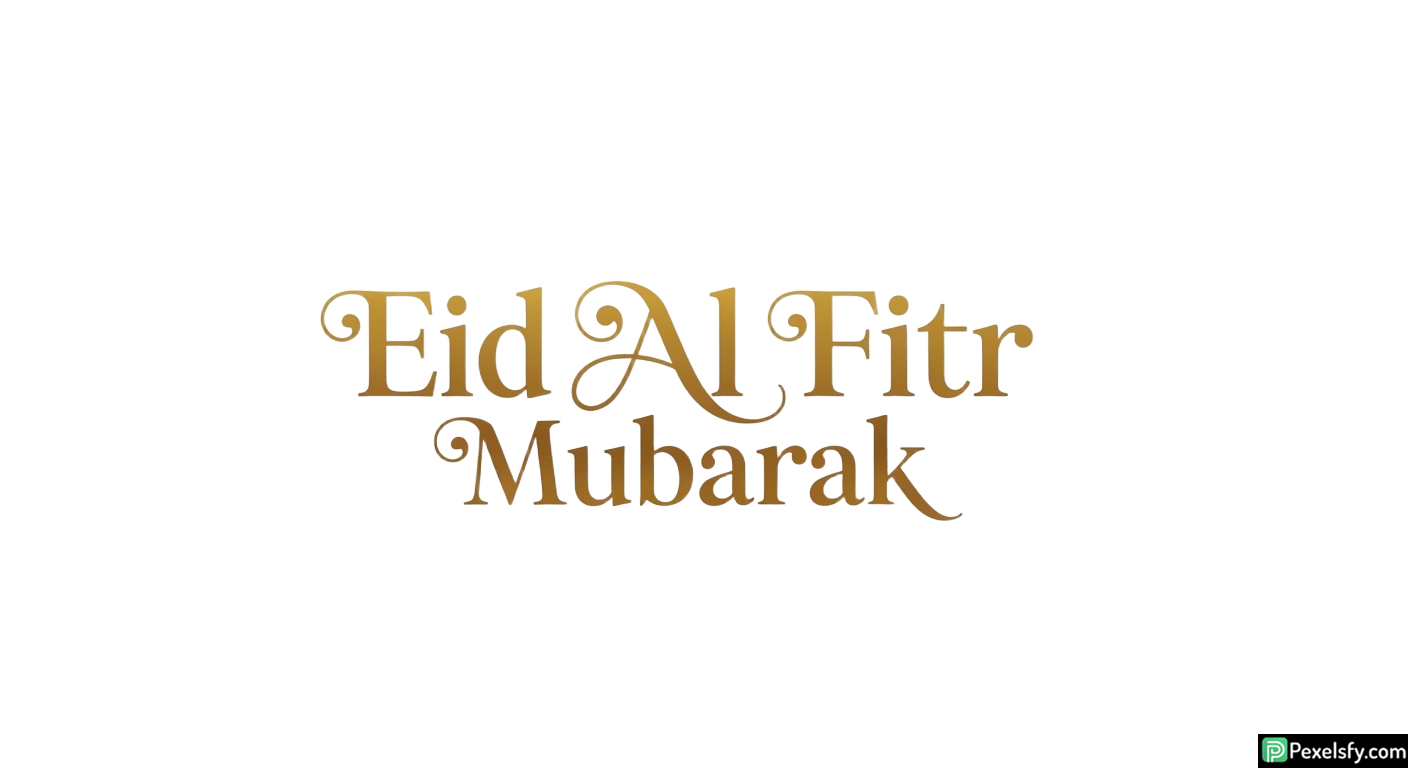 Eid Al Fitr Mubarak calligraphy isolated on transparent background (23)