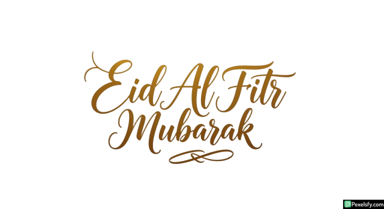 Eid Al Fitr Mubarak calligraphy isolated on transparent background (24)