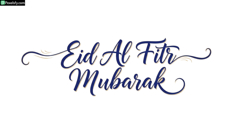 Eid Al Fitr Mubarak calligraphy isolated on transparent background (27)