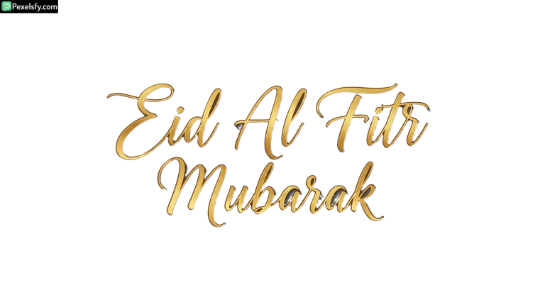 Eid Al Fitr Mubarak calligraphy isolated on transparent background (29)