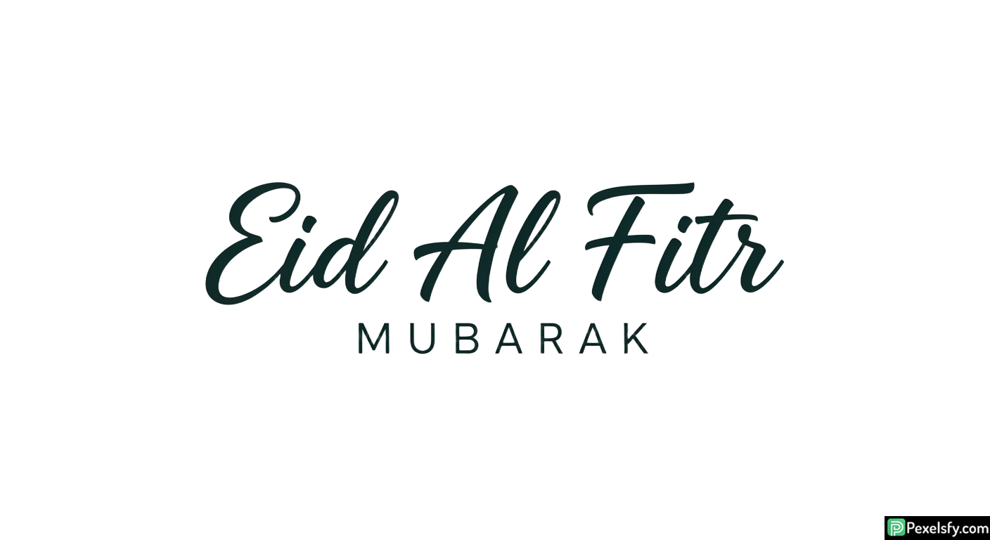 Eid Al Fitr Mubarak calligraphy isolated on transparent background (30)