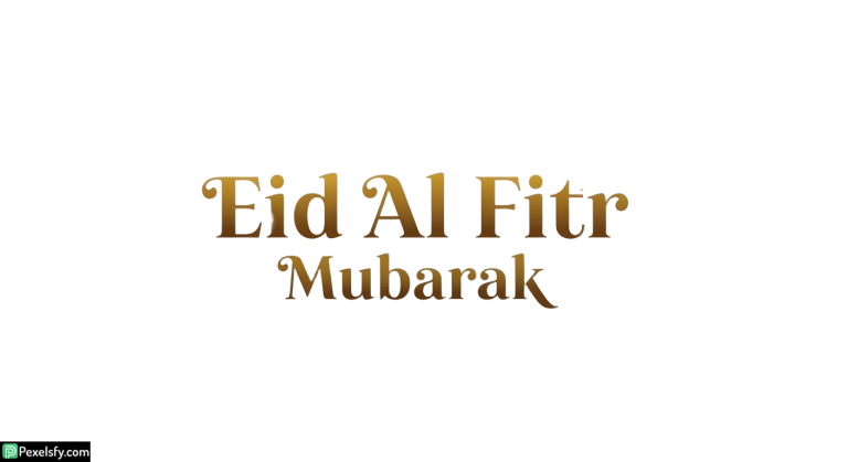 Eid Al Fitr Mubarak calligraphy isolated on transparent background (39)