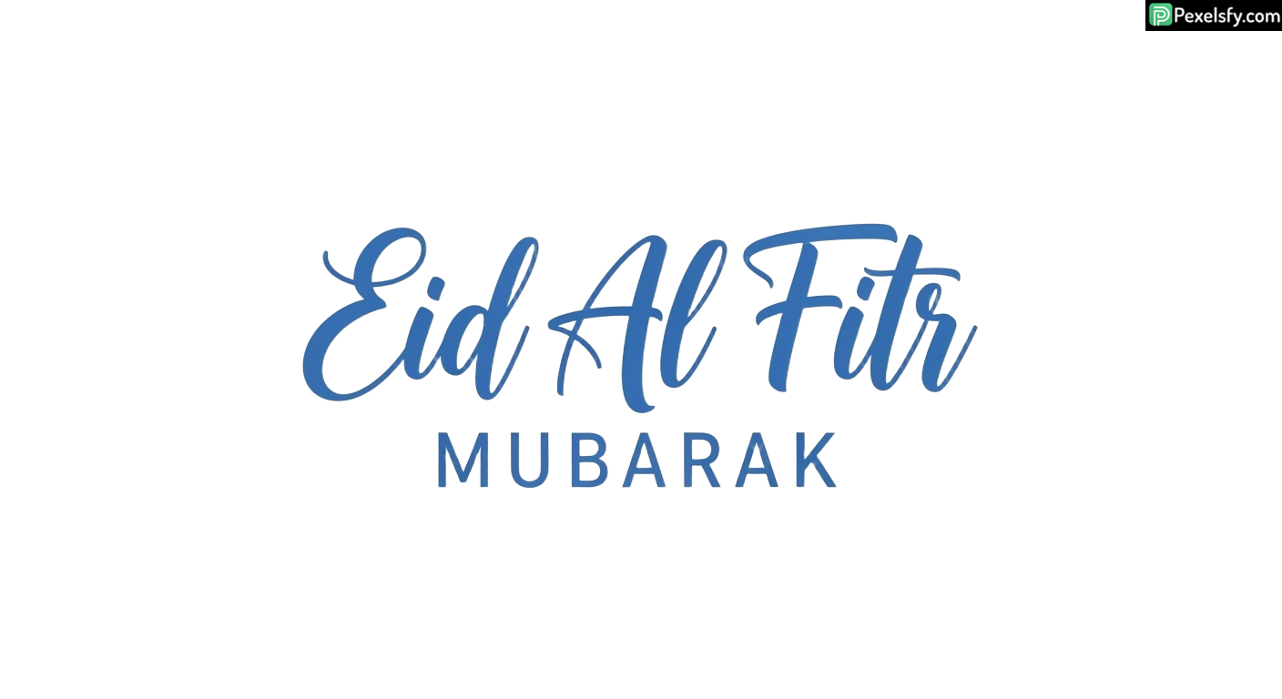 Eid Al Fitr Mubarak calligraphy isolated on transparent background (4)