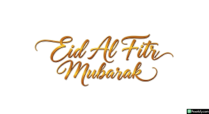 Eid Al Fitr Mubarak calligraphy isolated on transparent background (41)