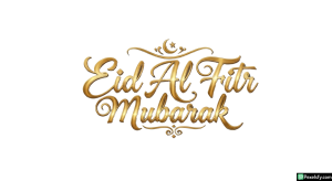 Eid Al Fitr Mubarak calligraphy isolated on transparent background (51)