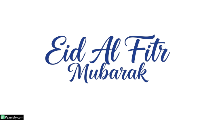 Eid Al Fitr Mubarak calligraphy isolated on transparent background (76)