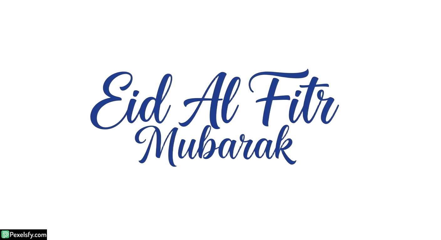 Eid Al Fitr Mubarak calligraphy isolated on transparent background (76)