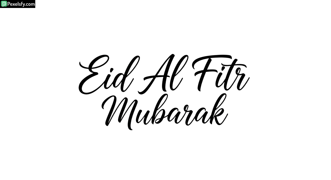 Eid Al Fitr Mubarak calligraphy isolated on transparent background (80)