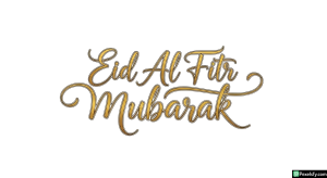 Eid Al Fitr Mubarak calligraphy isolated on transparent background (87)