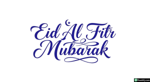 Eid Al Fitr Mubarak calligraphy isolated on transparent background (88)