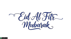 Eid Al Fitr Mubarak calligraphy isolated on transparent background (9)