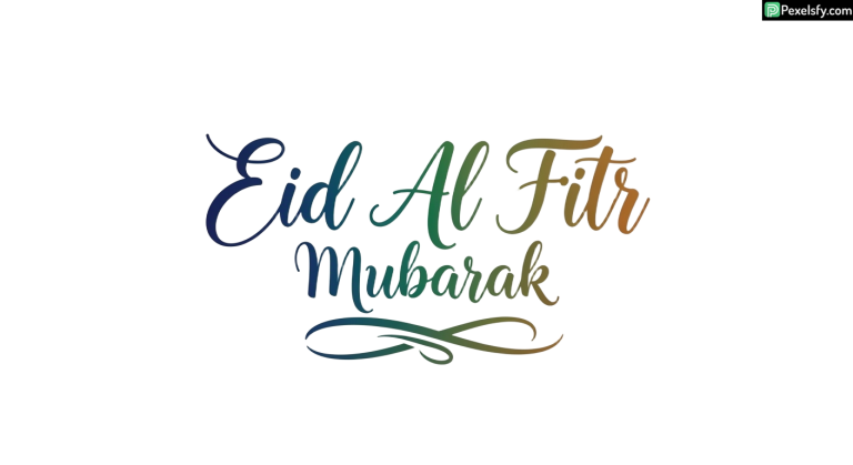 Eid Al Fitr Mubarak calligraphy isolated on transparent background (90)