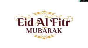Eid Al Fitr Mubarak greeting calligraphy isolated on transparent background (5)