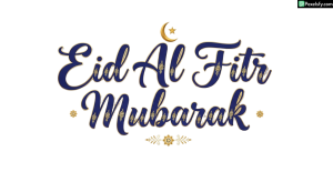 Eid Al Fitr Mubarak greeting calligraphy isolated on transparent background (8)