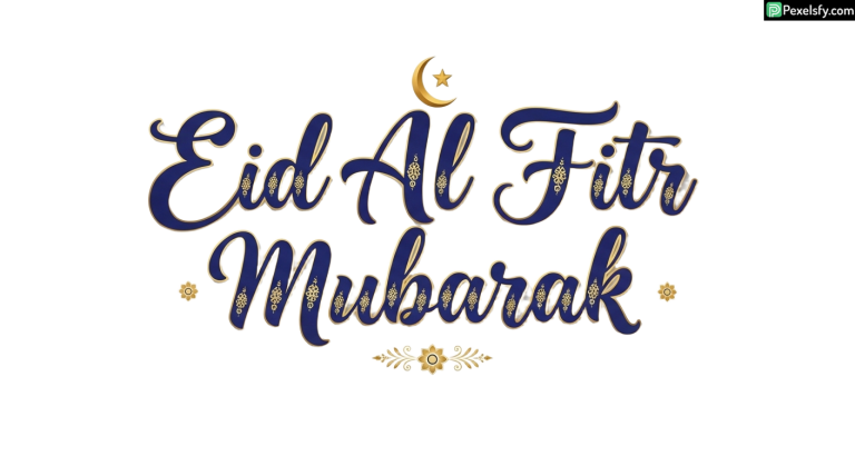 Eid Al Fitr Mubarak greeting calligraphy isolated on transparent background (8)