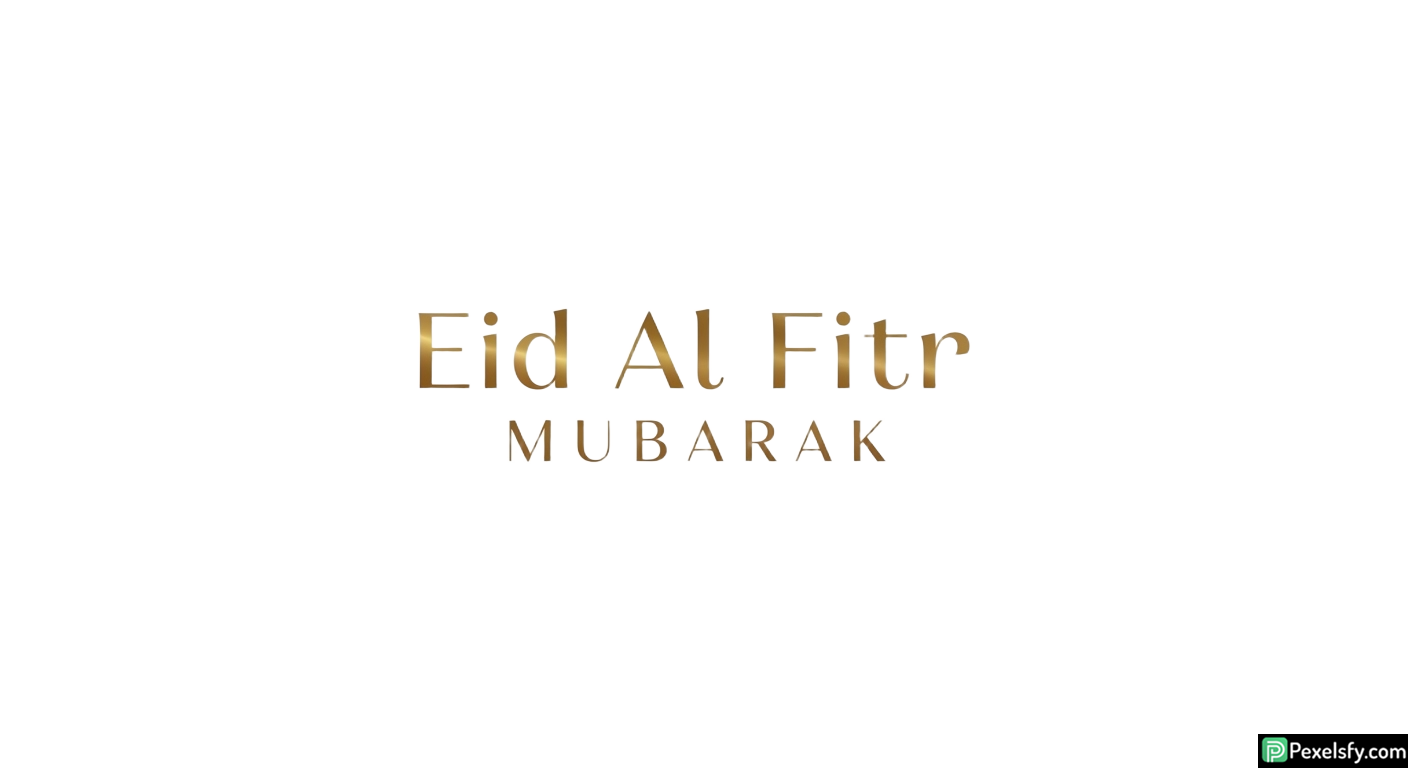 Eid Al Fitr Mubarak greeting card isolated on transparent background (11)