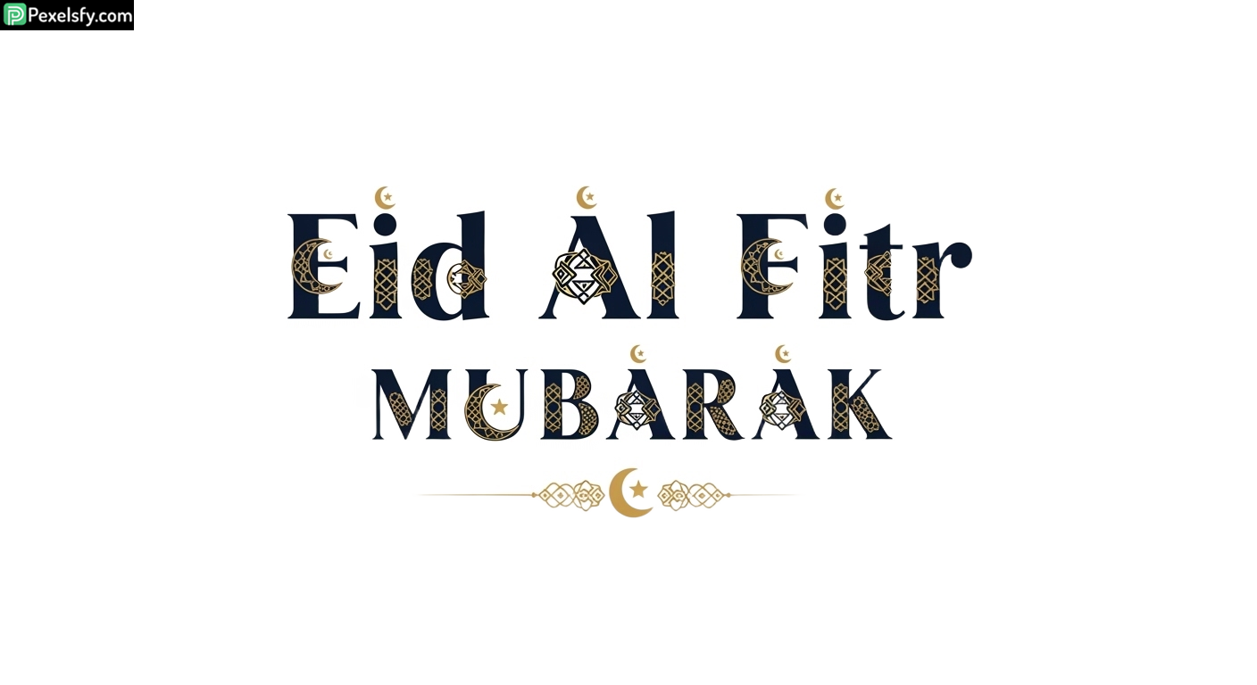 Eid Al Fitr Mubarak greeting card isolated on transparent background (12)