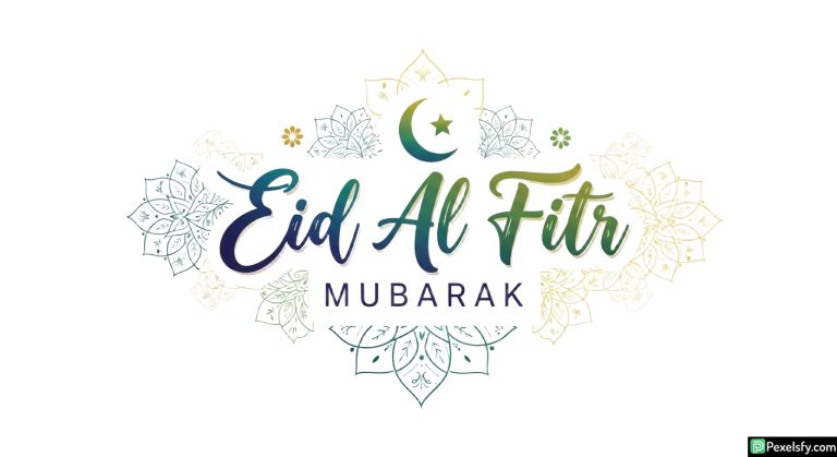 Eid Al Fitr Mubarak greeting card isolated on transparent background (13)