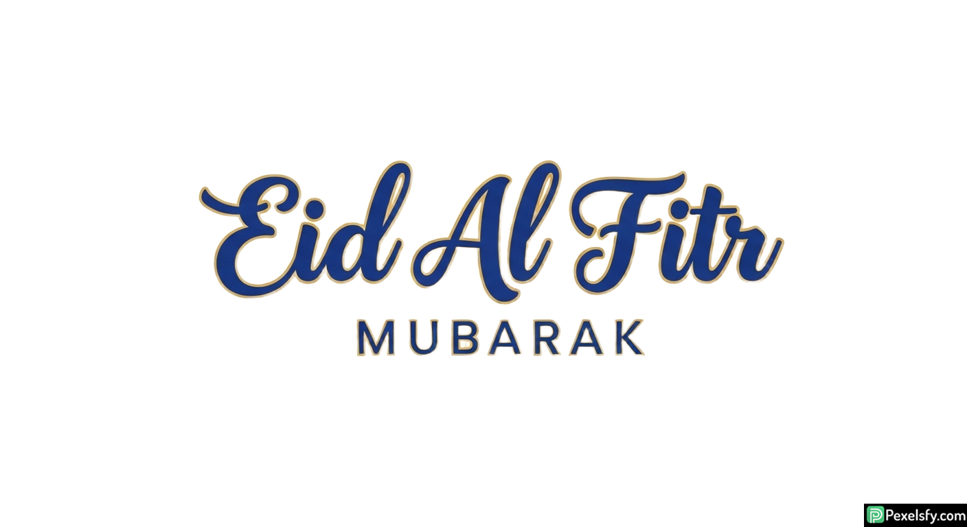 Eid Al Fitr Mubarak greeting card isolated on transparent background (14)
