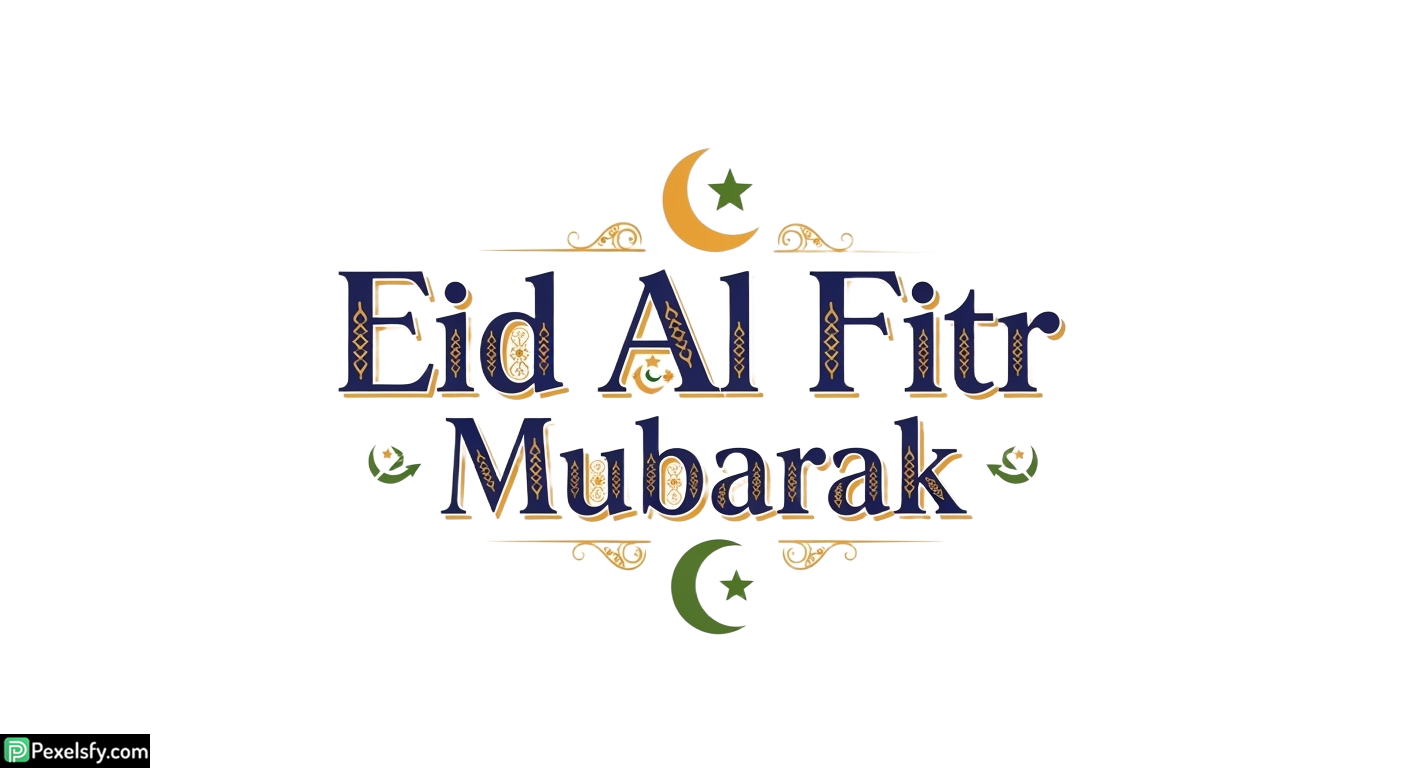 Eid Al Fitr Mubarak greeting card isolated on transparent background (17)
