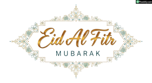 Eid Al Fitr Mubarak greeting card isolated on transparent background (2)
