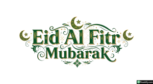 Eid Al Fitr Mubarak greeting card isolated on transparent background (22)