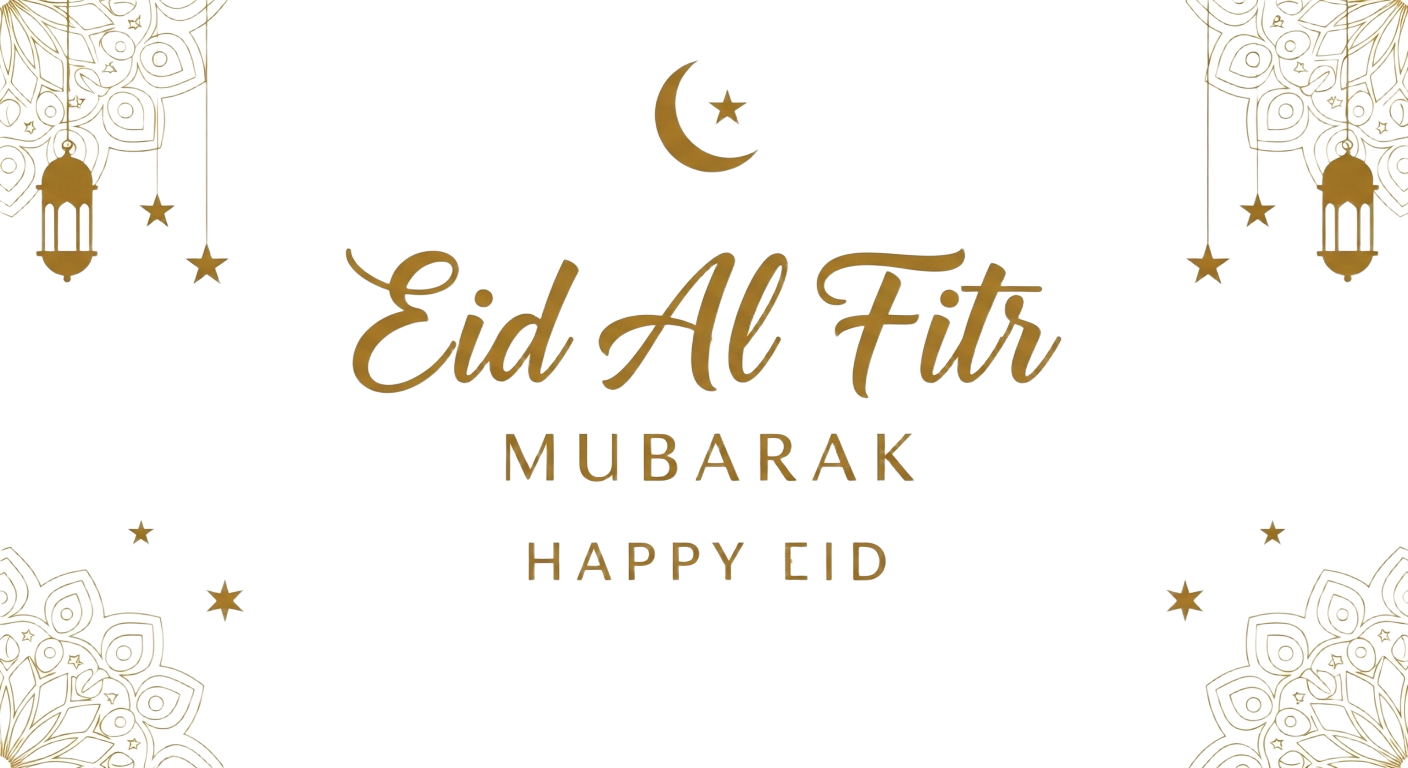 Eid Al Fitr Mubarak greeting card isolated on transparent background (23)