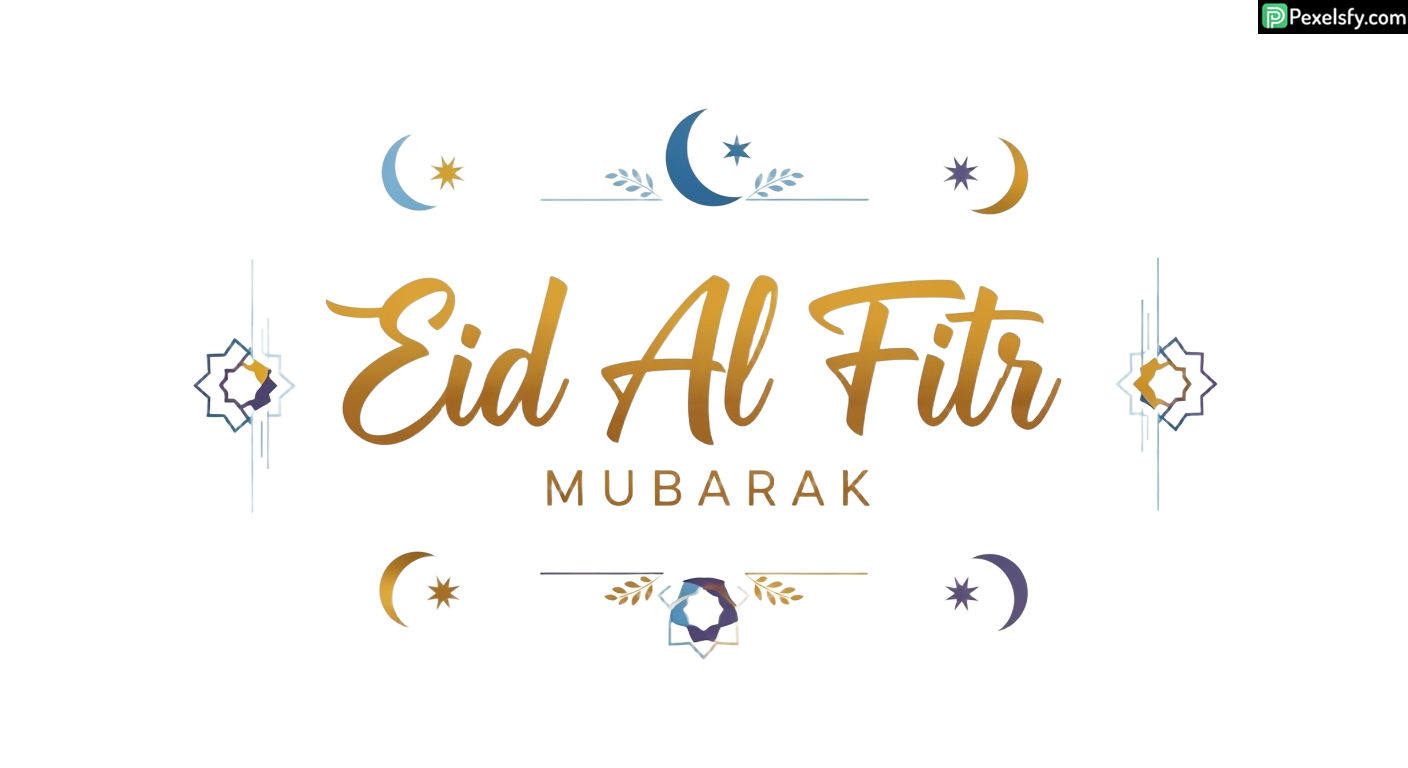 Eid Al Fitr Mubarak greeting card isolated on transparent background (26)