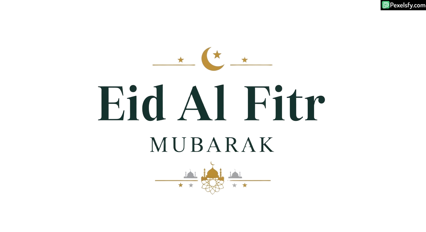 Eid Al Fitr Mubarak greeting card isolated on transparent background (28)
