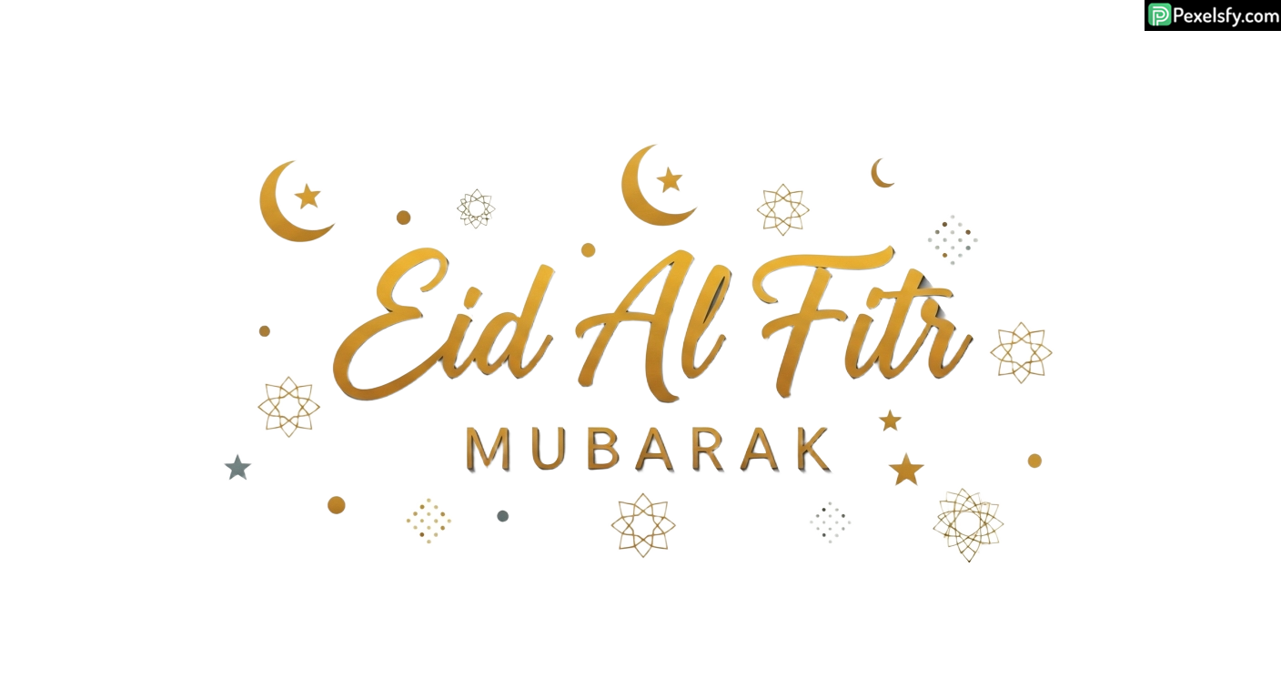 Eid Al Fitr Mubarak greeting card isolated on transparent background (32)