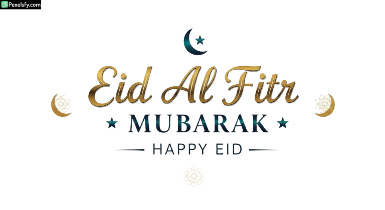 Eid Al Fitr Mubarak greeting card isolated on transparent background (34)
