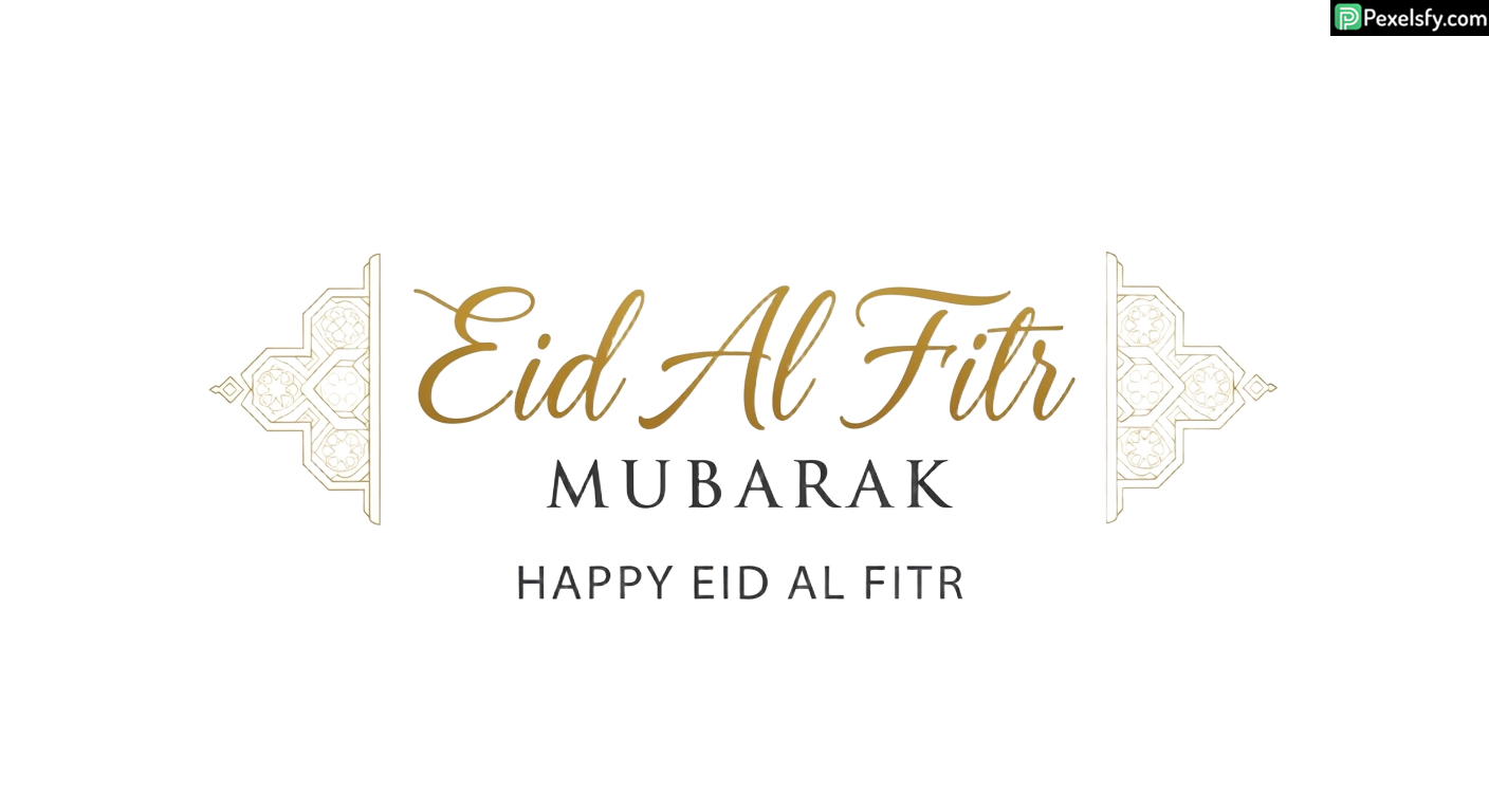 Eid Al Fitr Mubarak greeting card isolated on transparent background (35)