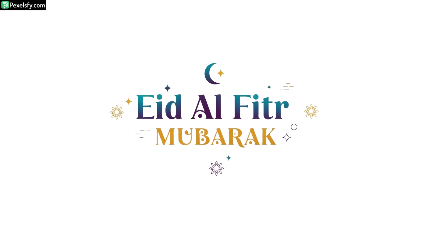 Eid Al Fitr Mubarak greeting card isolated on transparent background (38)