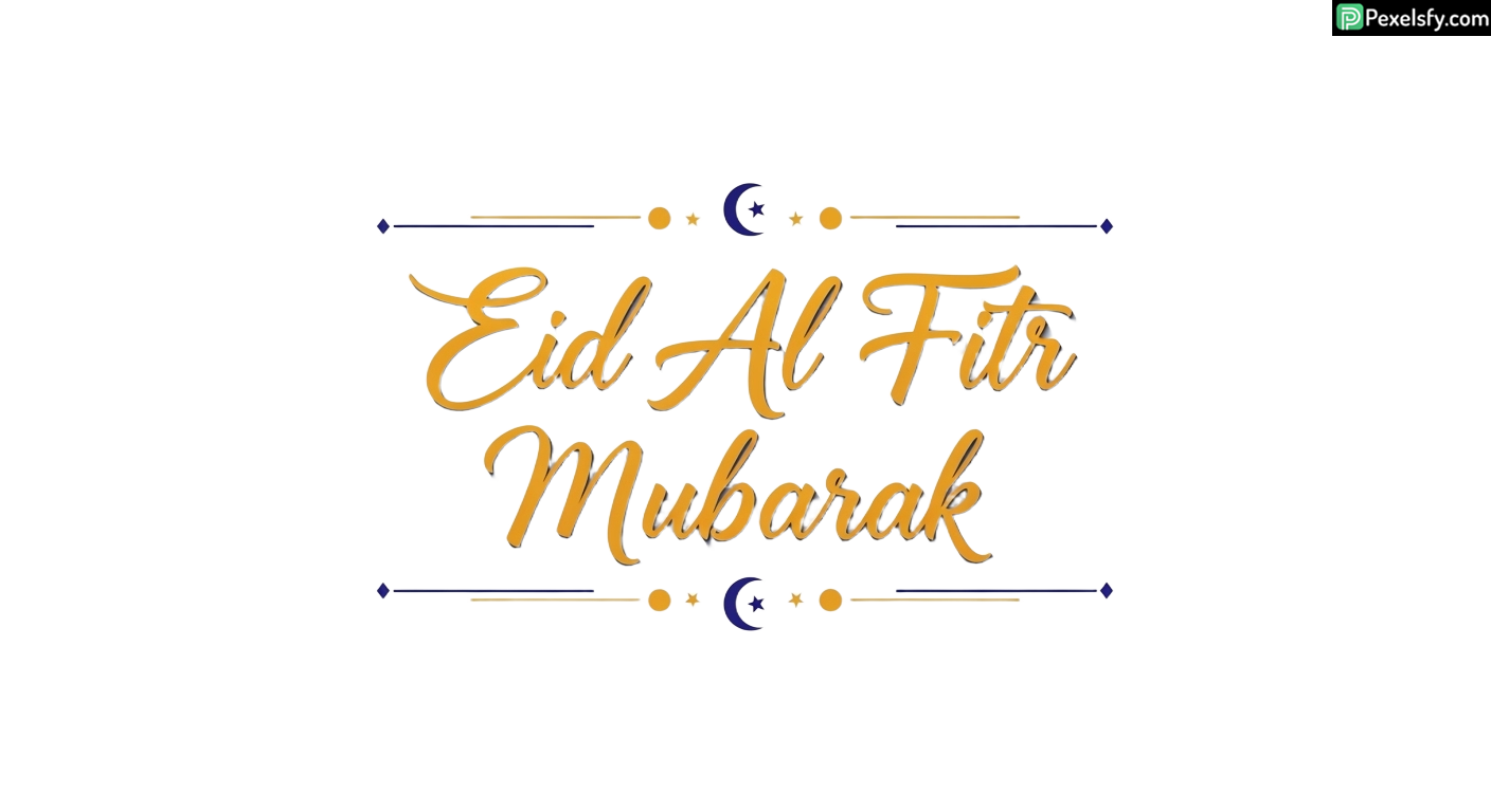 Eid Al Fitr Mubarak greeting card isolated on transparent background (4)