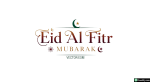 Eid Al Fitr Mubarak greeting card isolated on transparent background (6)