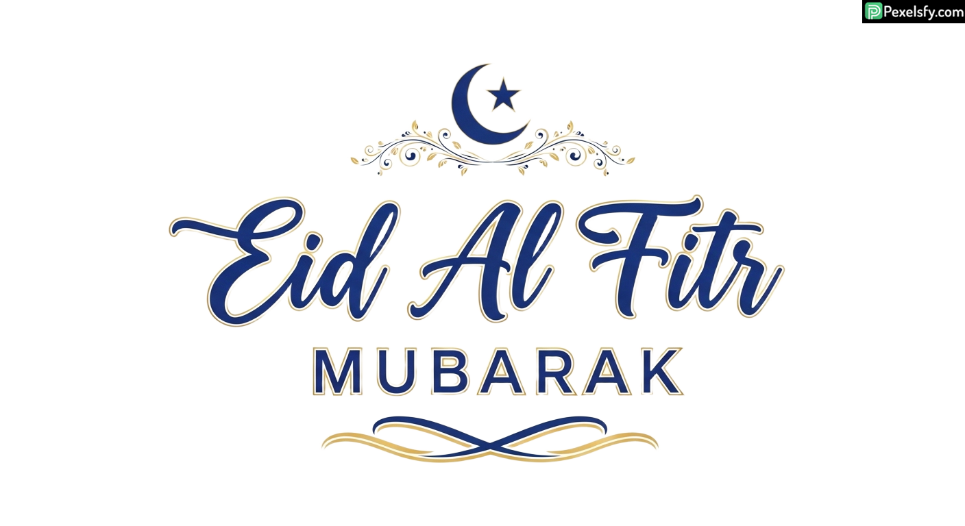 Eid Al Fitr Mubarak greeting card isolated on transparent background (7)
