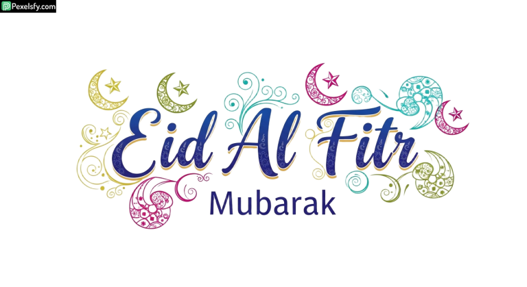 Eid Al Fitr Mubarak greeting isolated on transparent background (12)