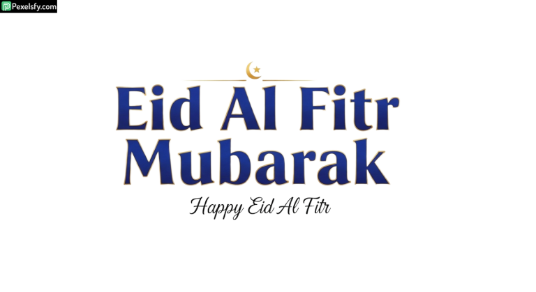 Eid Al Fitr Mubarak greeting isolated on transparent background (17)