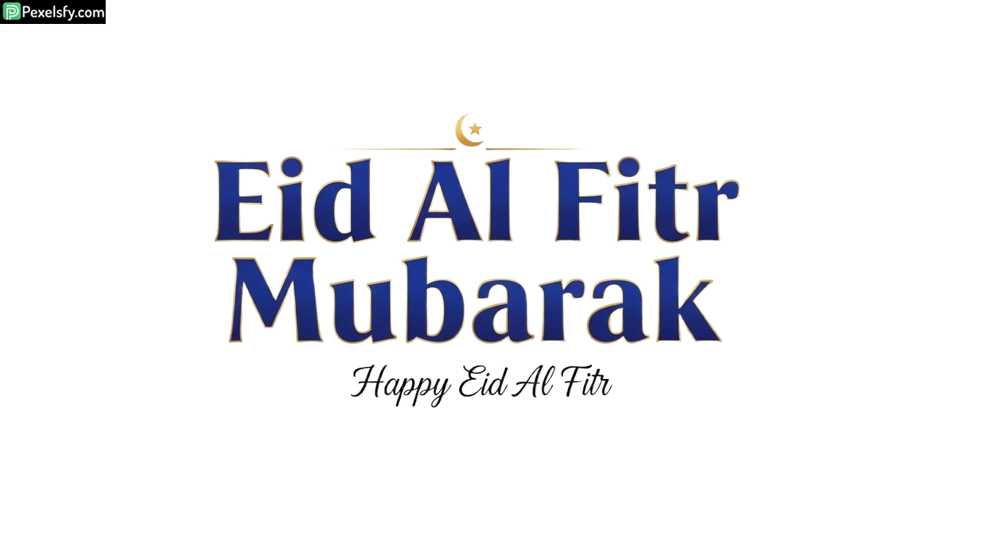 Eid Al Fitr Mubarak greeting isolated on transparent background (17)