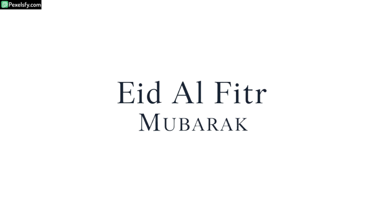 Eid Al Fitr Mubarak greeting isolated on transparent background (2)