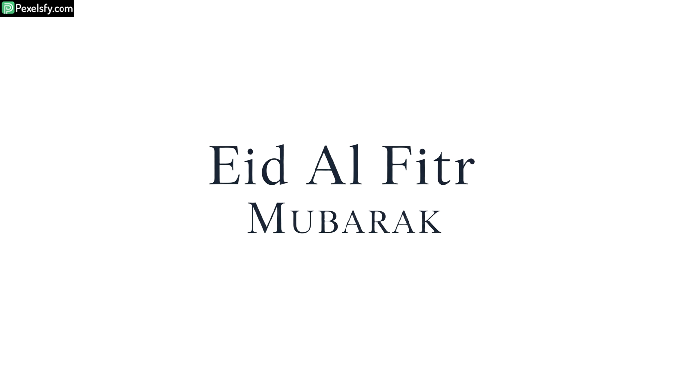Eid Al Fitr Mubarak greeting isolated on transparent background (2)