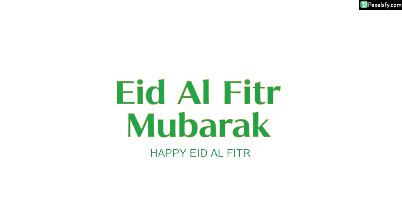 Eid Al Fitr Mubarak greeting isolated on transparent background (20)