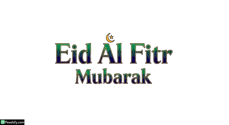 Eid Al Fitr Mubarak greeting isolated on transparent background (21)